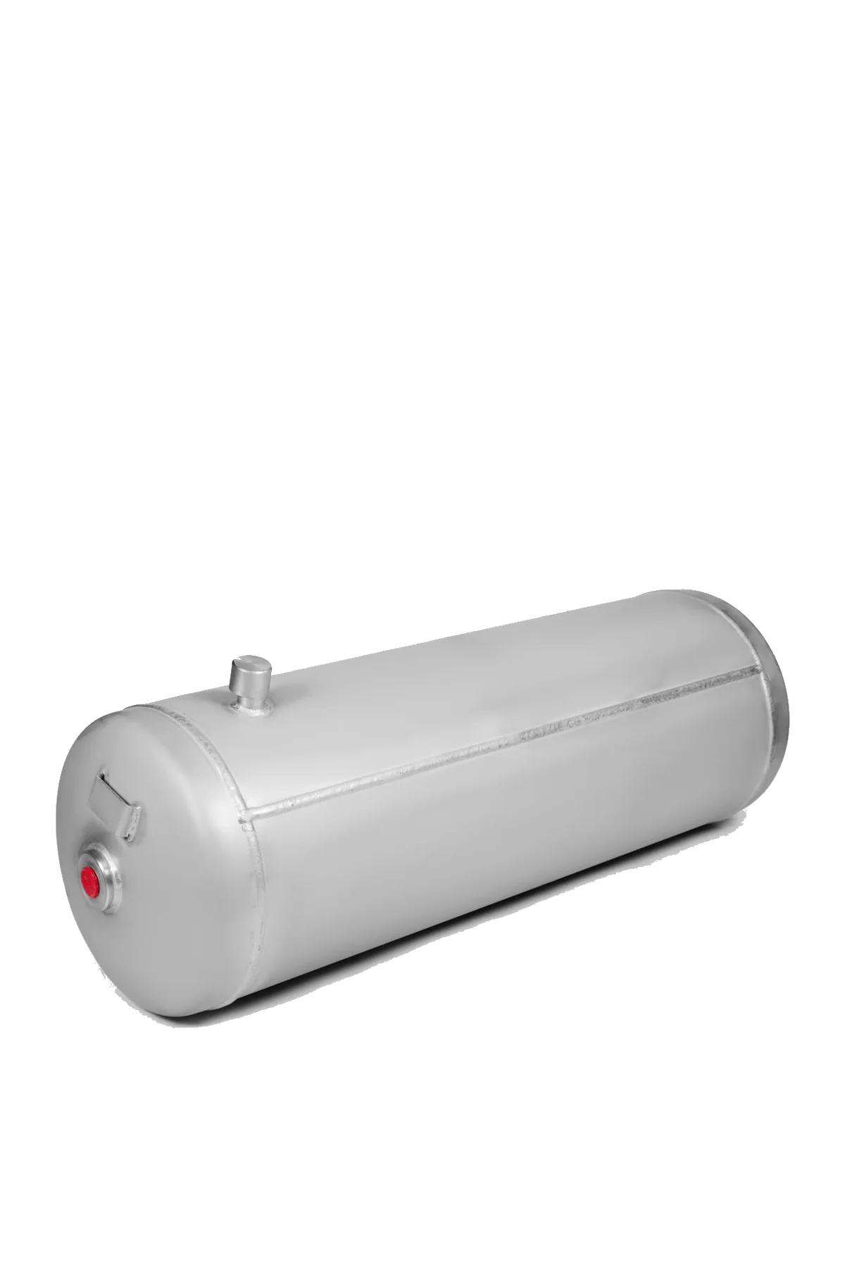 125 litre stainless steel air reservoir for an axle-mounted disc brake system