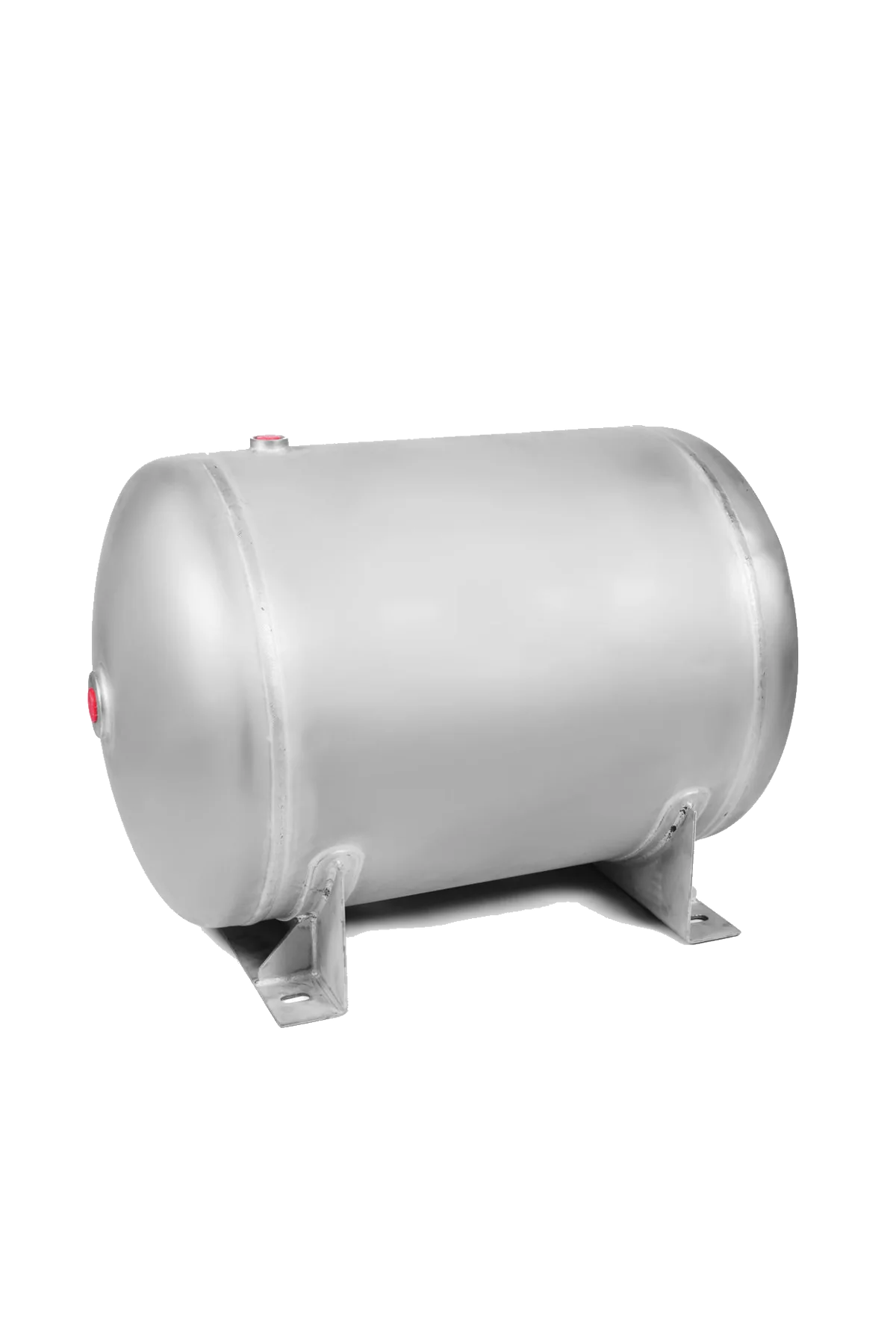150 litre stainless steel air reservoir with top port and drain boss